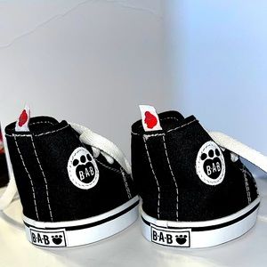BAB Shoes. Converse Black and White. LOOK BRAND NEW!   The glitter sandals